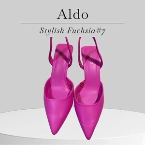 Aldo Vibrant Pink Slingback Heels